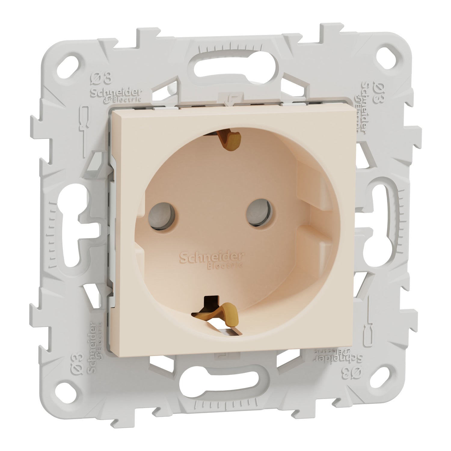 Socket Outlet Frame New Unica socket outlet with fixing frames, With shutters screwless 2m ...